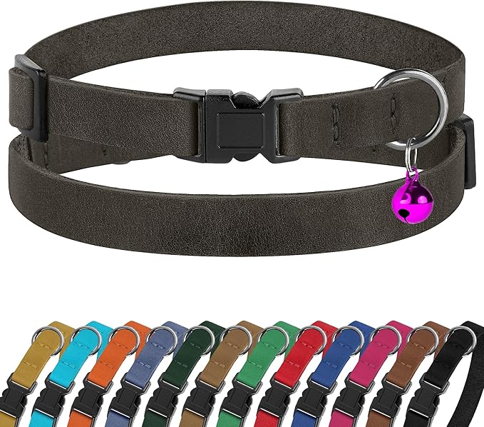 Breakaway Cat Collar Leather by BUDKAS
