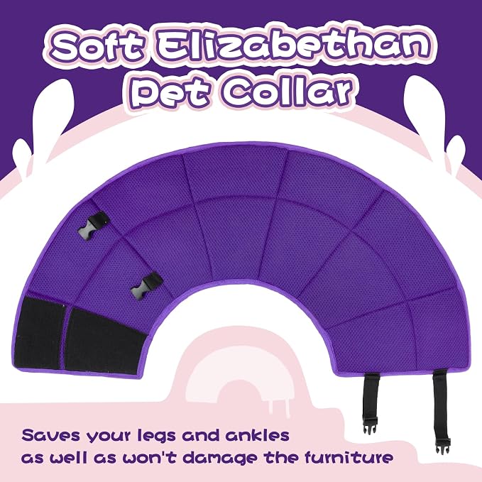 Dog Cone Collar After Surgery, Adjustable Soft Recovery Cone - Image 7