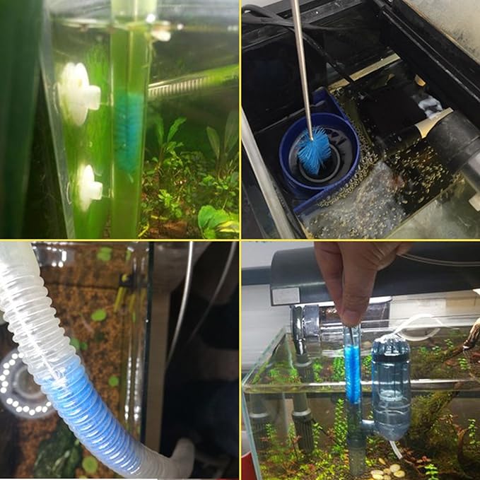 Aquarium Filter Brush Set, Flexible Double Ended Bristles Hose Pipe Cleaner - Image 7