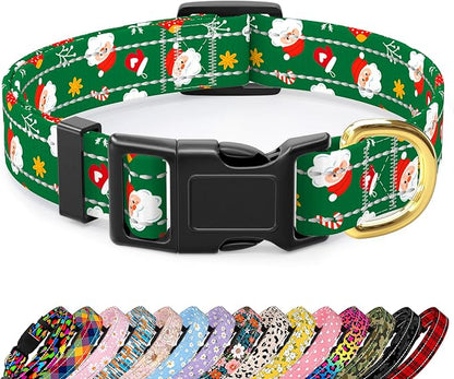 Reflective Dog Collar, Cute Christmas Style Dog Collars by TMOODEL