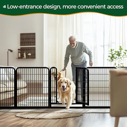 Yaheetech Dog Playpen Outdoor, 32 inch 6 Panels Dog Pen Indoor Heavy Duty Puppy - Image 5