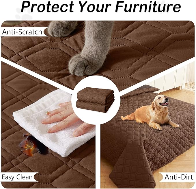 hyha Waterproof Dog Bed Blanket, Soft Pet Blankets, Waterproof Couch Cover - Image 5