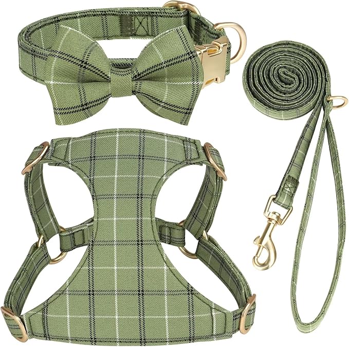 Beirui Cute Extra Small Dog Harness Collar and Leash Set by Beirui