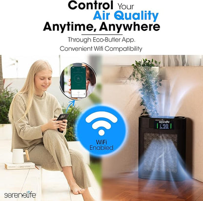 SereneLife HEPA Air Purifier for Home – Smart WiFi & App Control, Ultra-Quiet - Image 7