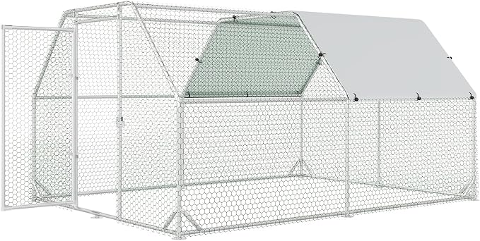 Large Metal Chicken Coop, Walk-in Chicken Run - Image 3