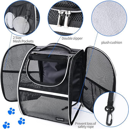 BAGLHER Pet Carrier Backpack, Ventilated Design, Pet Travel Backpack - Image 4