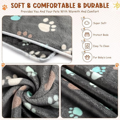 Tegeme 8 Pcs Fleece Dog Blankets - Image 3