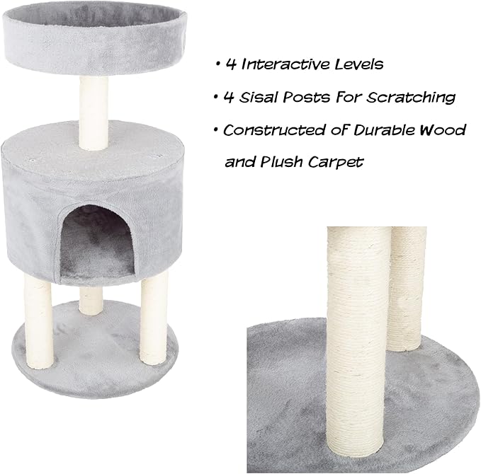 4-Tier Round Cat Tower - Image 3