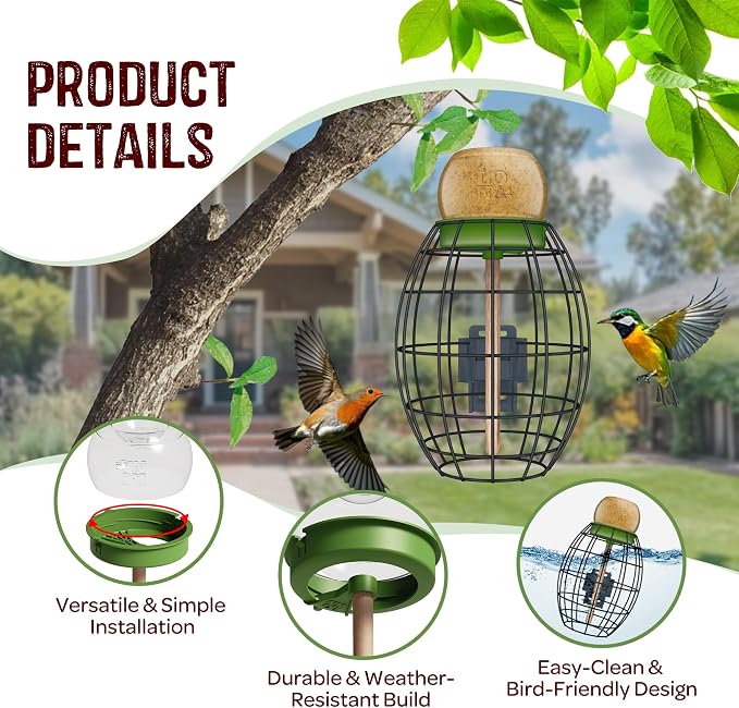 LONA Squirrel Proof Bird Feeding Cage - Image 3