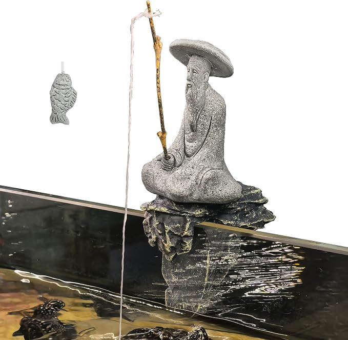 LIYAOLI Japanese Zen Fisherman Statue by LIYAOLI