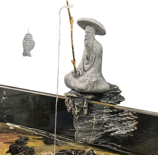 LIYAOLI Japanese Zen Fisherman Statue by LIYAOLI