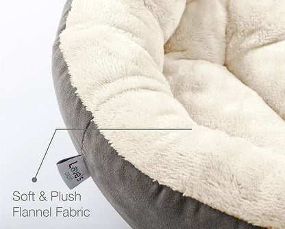 Love's cabin Round Donut Cat and Dog Cushion Bed, 20in Bed - Image 4