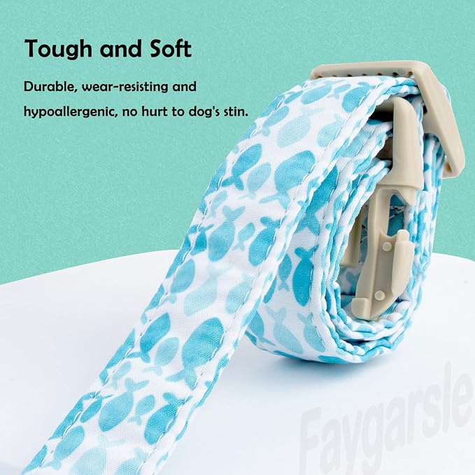 Faygarsle Fish Pattern Dog Collar, Adjustable - Image 3