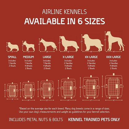 SportPet Designs Plastic Kennels Rolling Plastic Airline Approved Wire Door - Image 7