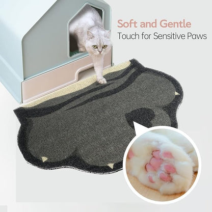 Cute Cat Litter Mat 24”x16”, Litter Box Mat, Litter Trapping Mat, Soft on Kitty - Image 7