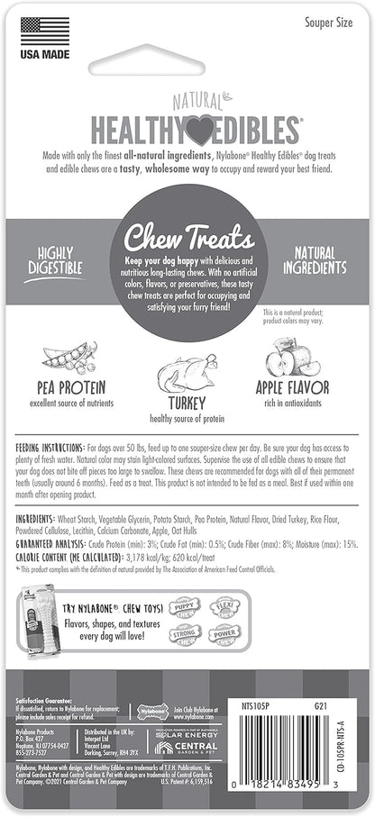 Nylabone Healthy Edibles Natural Dog Chews, Long Lasting Bones - Image 9