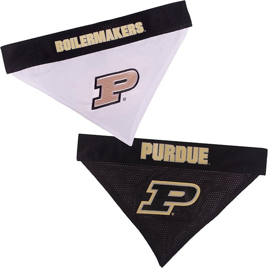 Pets First Collegiate Pet Accessories, Reversible Bandana, Purdue Boilermakers by PETSFIRST