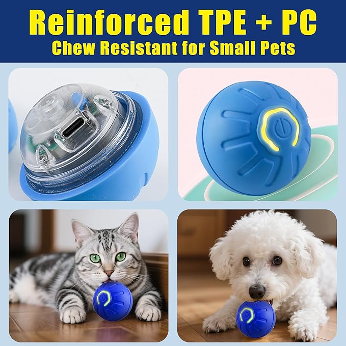 BIONEMAGILI Interactive Self-Moving Pet Toy Ball - Image 3