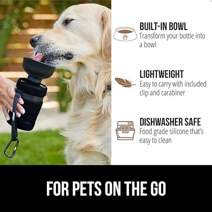 GORILLA GRIP Dog Water Bottle, Portable Water Bowl Dispenser - Image 5