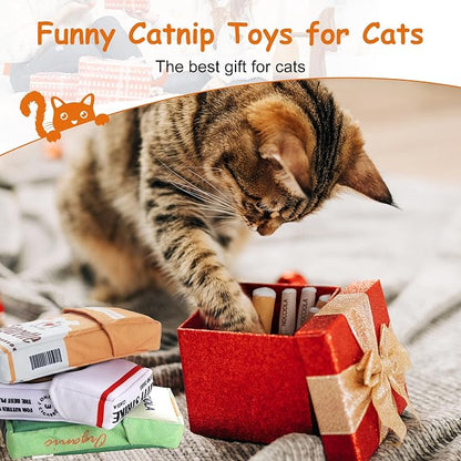 Nocciola Cat Toys, 3 Pack Funny Catnip Toys Filled - Image 7