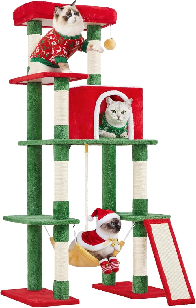 Yaheetech 63in Christmas Cat Tree by Yaheetech