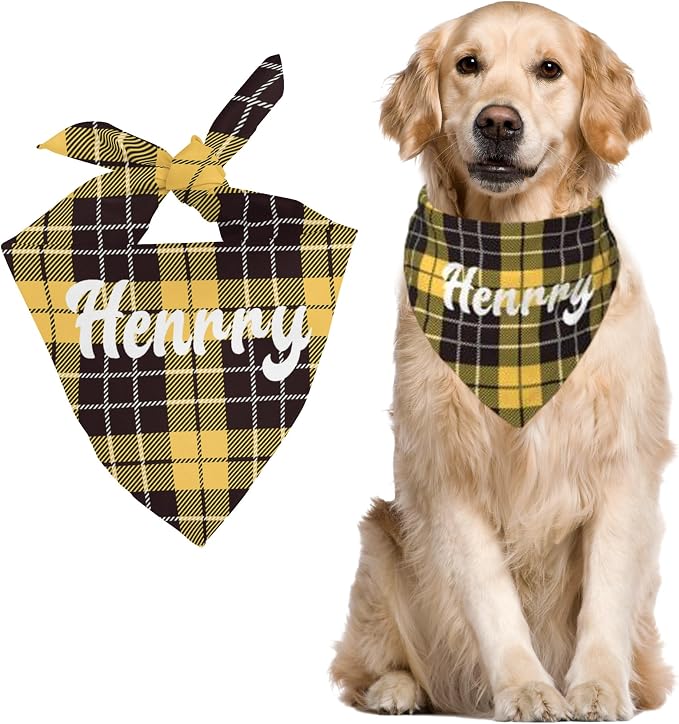 Custom Pet Scarf Personalized Dog Bandana by DOREALA