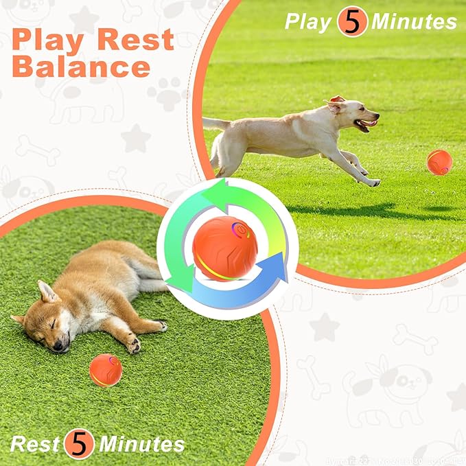 2026 T01 Interactive Dog Toys Dog Ball, Automatic Rolling and Bouncing Moving - Image 3