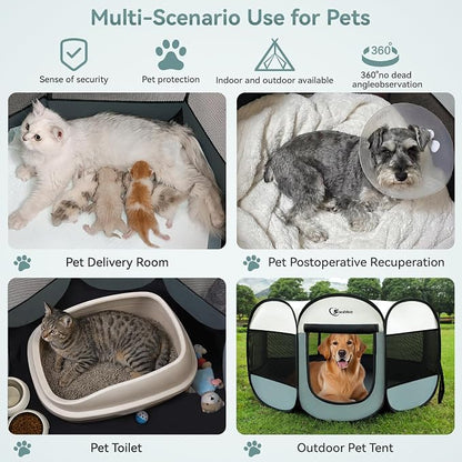 Large Dog Cat Playpen, Puppy Pet Playpen Indoor - Image 4