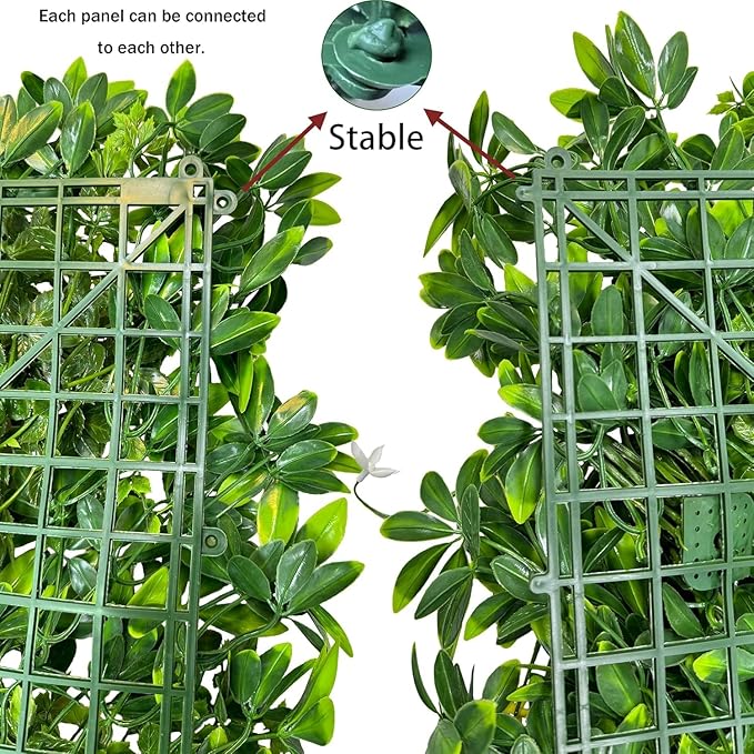 Artificial Plant Wall Roll: 72 X144 in UV-Anti Ivy Privacy Fence Screen Faux - Image 4