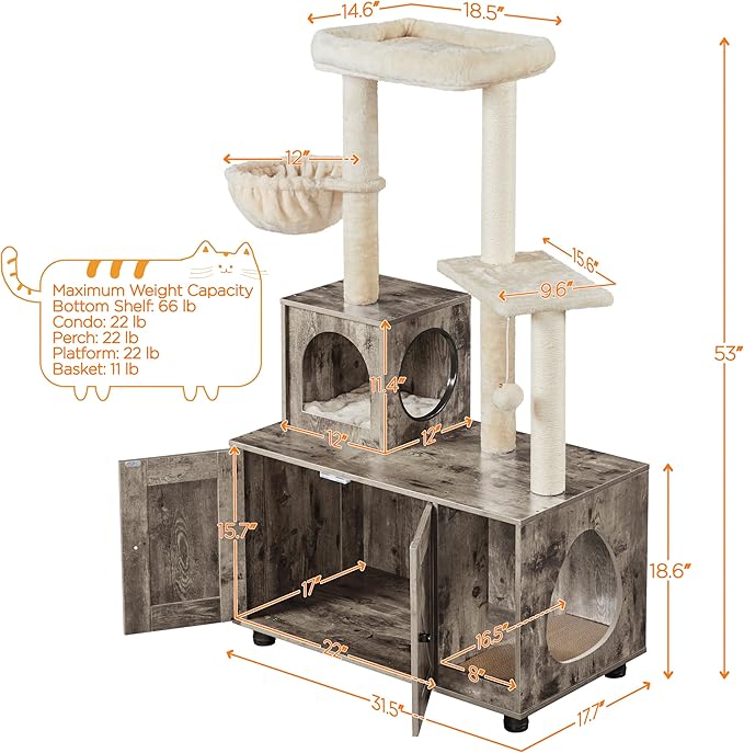 Yaheetech Litter Box Enclosure - Image 3