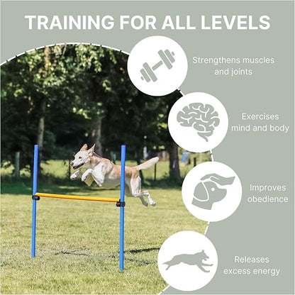 TRIXIE Agility Hurdle Adjustable Dog Jump, Dog Obstacle Course Equipment 1 x - Image 4