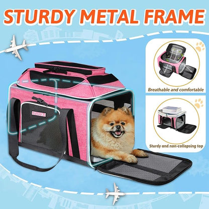 Petskd Top-Expandable Pet Carrier 18x11x11 Inches Delta American United Airline - Image 6