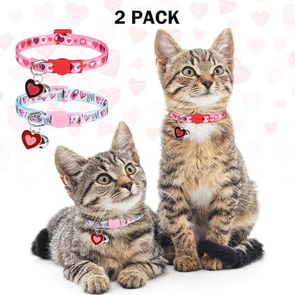 Breakaway Cat Collars for Girl Boy Cats, Fall Winter All Weather Cat Collar - Image 2