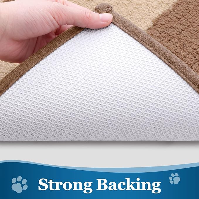 Buganda Dog Door Mat for Muddy Paws, Absorbent Dirt Trapper Washable Indoor - Image 5