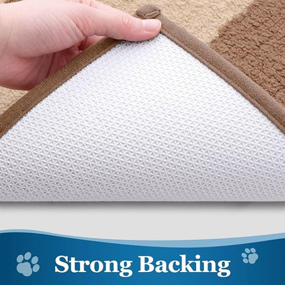 Buganda Dog Door Mat for Muddy Paws, Absorbent Dirt Trapper Washable Indoor - Image 5