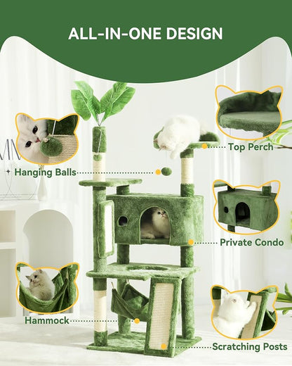 Hoopet 63IN Cat Tree Tower for Indoor Cats Large Adult, Cat Scratching Posts - Image 3