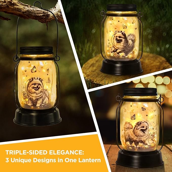 kyoryuger Pomeranian Gifts for Women/Men Pomeranian Solar Lanterns Dog Mom - Image 3