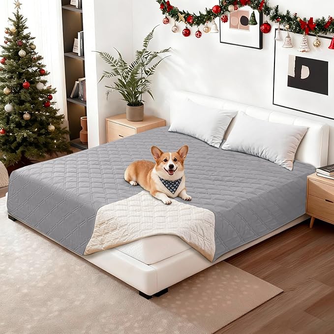 Waterproof Dog Bed Cover, Non-Slip Dog Blanket by CYCMACOHOME