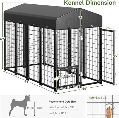 Dog Kennel Outdoor, Large Outside Dog Kennel - Image 6