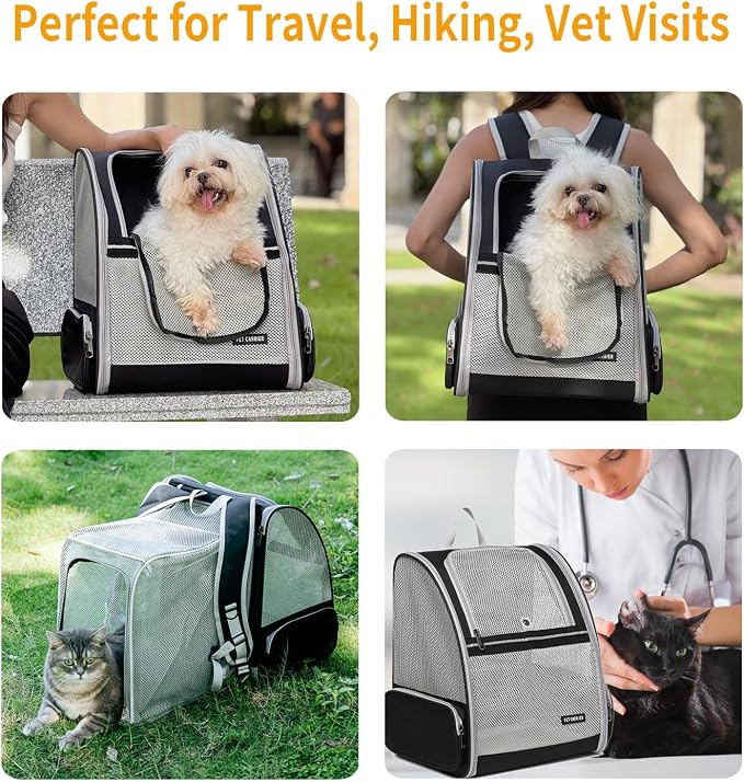 Cat Backpack，Expandable Cat Carrier Backpack, Dog Backpack Carrier and Pet - Image 5