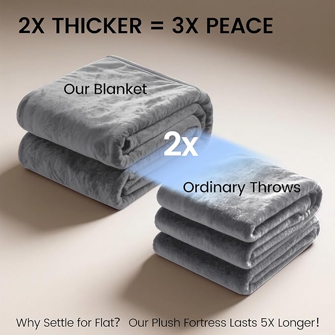 gogobunny Waterproof Bed Blanket, Reversible Sherpa Fleece Throw Blanket - Image 7