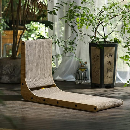 FUKUMARU Cat Scratcher, 26.8 Inch L Shape Cat Scratch Pad Wall Mounted - Image 8