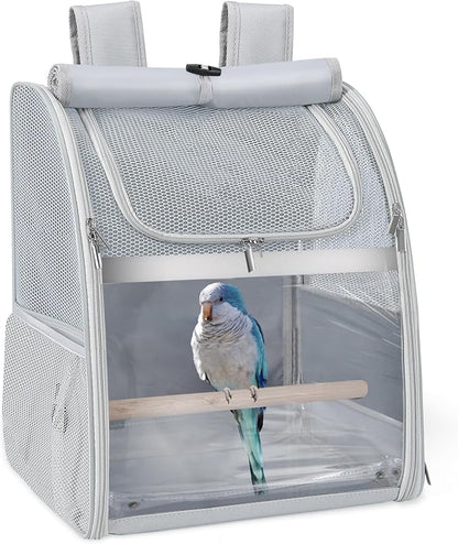 Sanmoncare Bird Backpack Carrier, Water Repellent Fabric Cockatiel Travel Bag by Sanmoncare