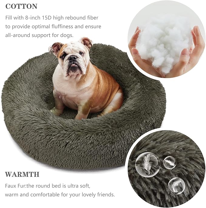 nononfish Dog Bed Mat for Medium Dogs, Army Green Orthopedic Pet Bed, High - Image 4
