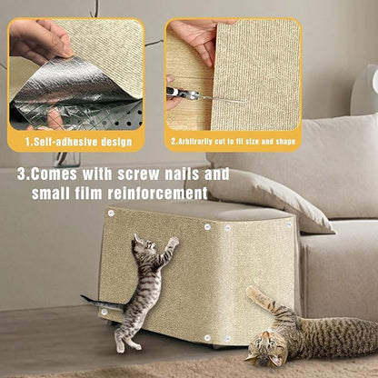 Cat Scratch Mat, Couch Protector from Cats Claw, Cat Scratch Furniture - Image 3