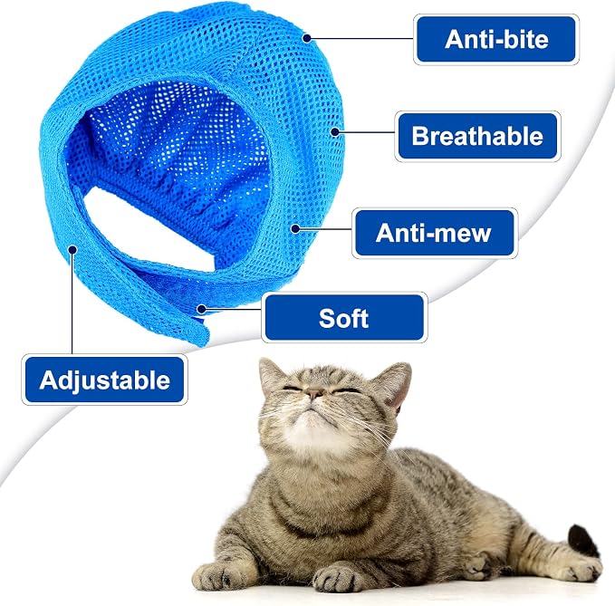 9 Pcs Cat Bathing Bag Set Cat Shower Bag Anti Bite and Scratch - Image 4