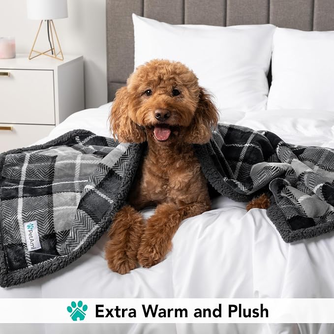 PetAmi Dog Blanket for Bed, XL Pet Blanket Large Dogs, Fleece Furniture Couch - Image 4