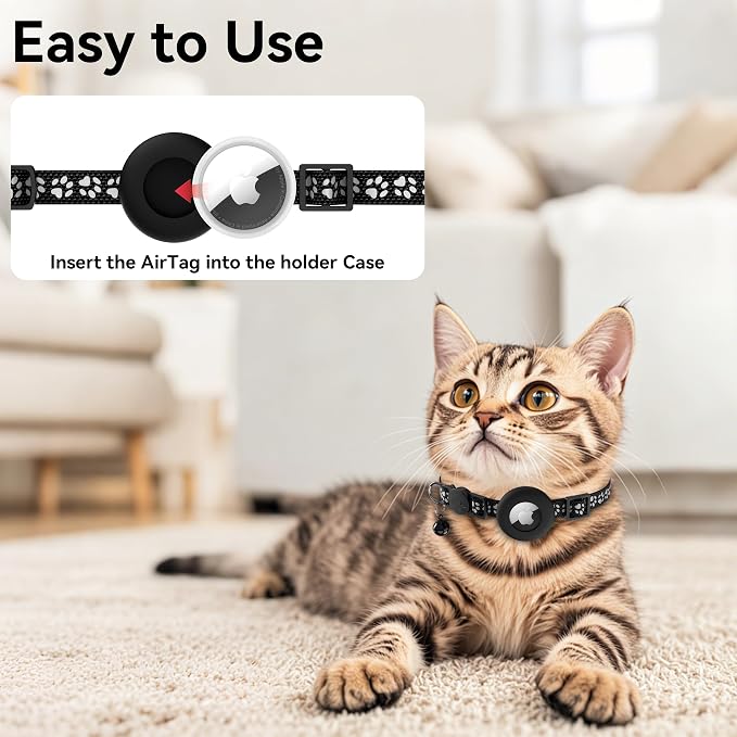 Vanjua 2 Pack Airtag Cat Collar Breakaway - Image 4