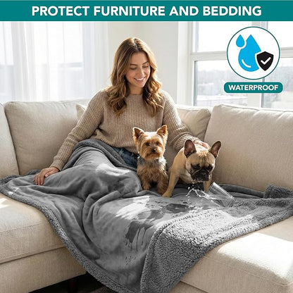 PetAmi Waterproof Dog Blanket for Medium Large XL Dog Puppy Cat Throw for Couch - Image 2