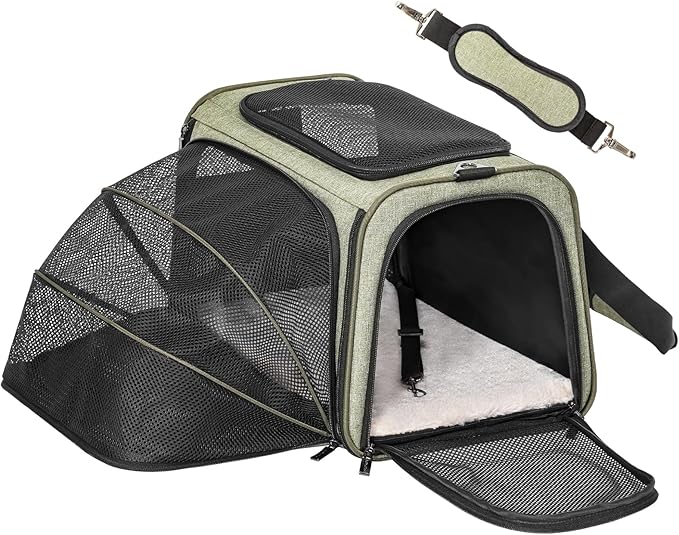 Petsfit Expandable Cat Carrier Dog Carrier, Airline Approved Soft-Sided - Image 2